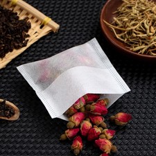 100 Pcs Disposable Tea Making Bags Coffee Filter Bags Packaging Bag White 0.09 per strip