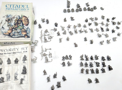 Citadel Dwarf Multilisting OOP Metal Pre-Slotta Solid Base Dwarfs Warhammer GW