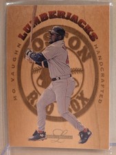 1995 Leaf Limited LUMBERJACKS #8 Mo Vaughn Red Sox RARE REAL WOOD INSERT /5000