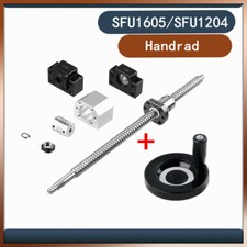 SFU1605/SFU1204 Kugelumlaufspindel L250 - 1500MM + Handrad für CNC-Maschine Set
