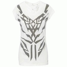 Firetrap Dionne Caviar White Dressy Casual Top T-Shirt OFFER PRICE RRP ?40