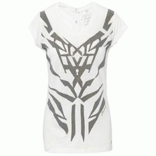 Firetrap Dionne Caviar White Dressy Casual Top T-Shirt OFFER PRICE RRP ?40 - Picture 1 of 2