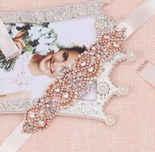 Tendaisy Women's Bridal Belt Rhinestone Wedding Sash Belts with Crystal Beads...