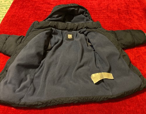 GAP Winter Puffer Jacket Youth Zip-Front Padded Coat S Full Zip Blue (5 years ) - Picture 9 of 11