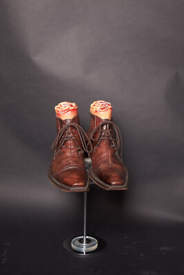 Vintage Brown Ghost Leather Ankle Boots | eBay