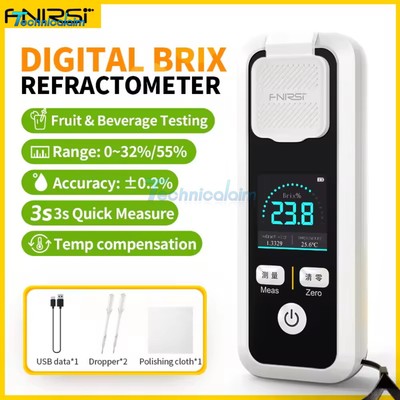 FNIRSI JBM-10 JBM-20 Digital Brix Refractometer Rechargeable Sugar Content Meter