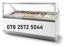 Gelato ISA Ventilated Ice Cream Display Freezer in 12 / 16 / 18 / 20 / 24 Pans