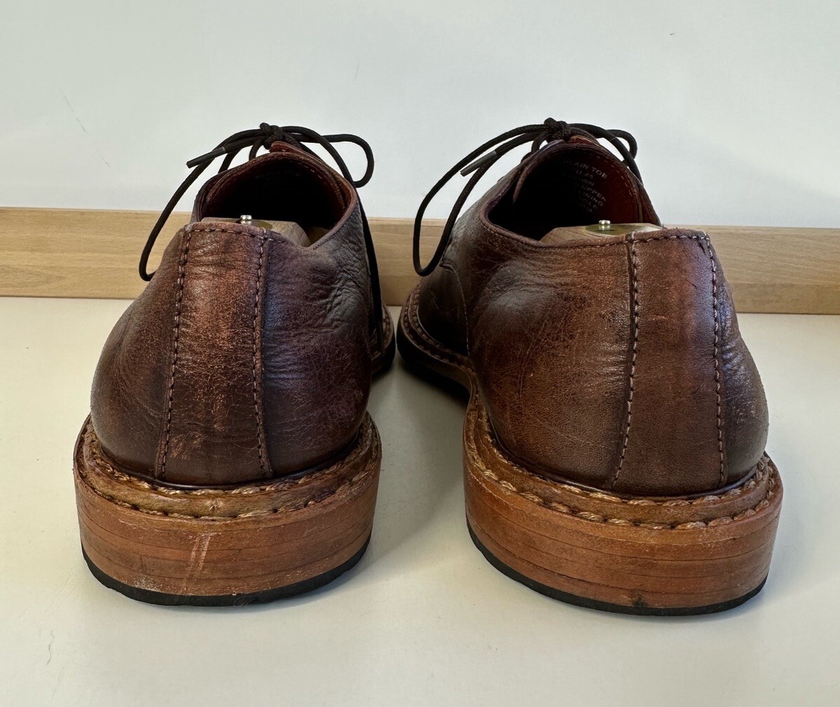 Robbins & Brooks Plain Toe Handmade Leather Oxfords Goodyear  display picture 1