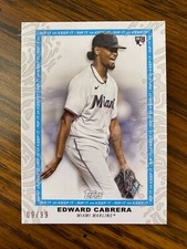 2022 Topps Rip EDWARD CABRERA Ripped Base RC 9/99 Marlins