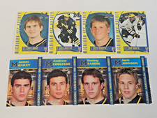 2005-06 & 2006-07 Univ Michigan Hockey 2x Uncut w/ Jack Johnson Rookie Card RC