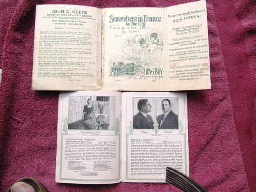 New VICTOR RECORDS February 1918 STORE WRAPPER Stokowski Jascha Heifetz CATALOG - Picture 2 of 6