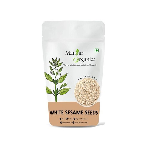 ManHar Organics White Sesame Seeds Pack Of 1000gm