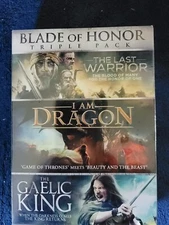 Blade of Honor THE LAST WARRIOR-I AM DRAGON-THE GAELIC KING 3 DISC SET 2017 New