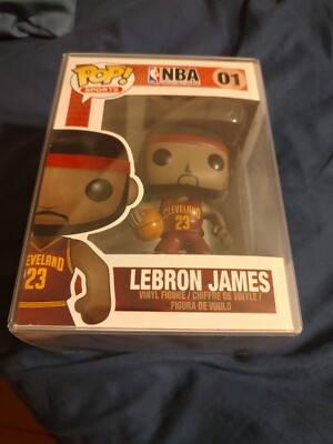 Lebron James 01 Funko POP! Sports Miami Heat 6 NBA Series 1 W/ Hard Protectable