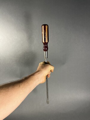 Vintage Stanley No 70 Wood Handled Screwdriver Made in USA. 18-3/4  Long