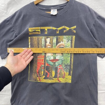 Vintage 1997 STYX Grand Illusion 97 Tour Tee Size Large Single