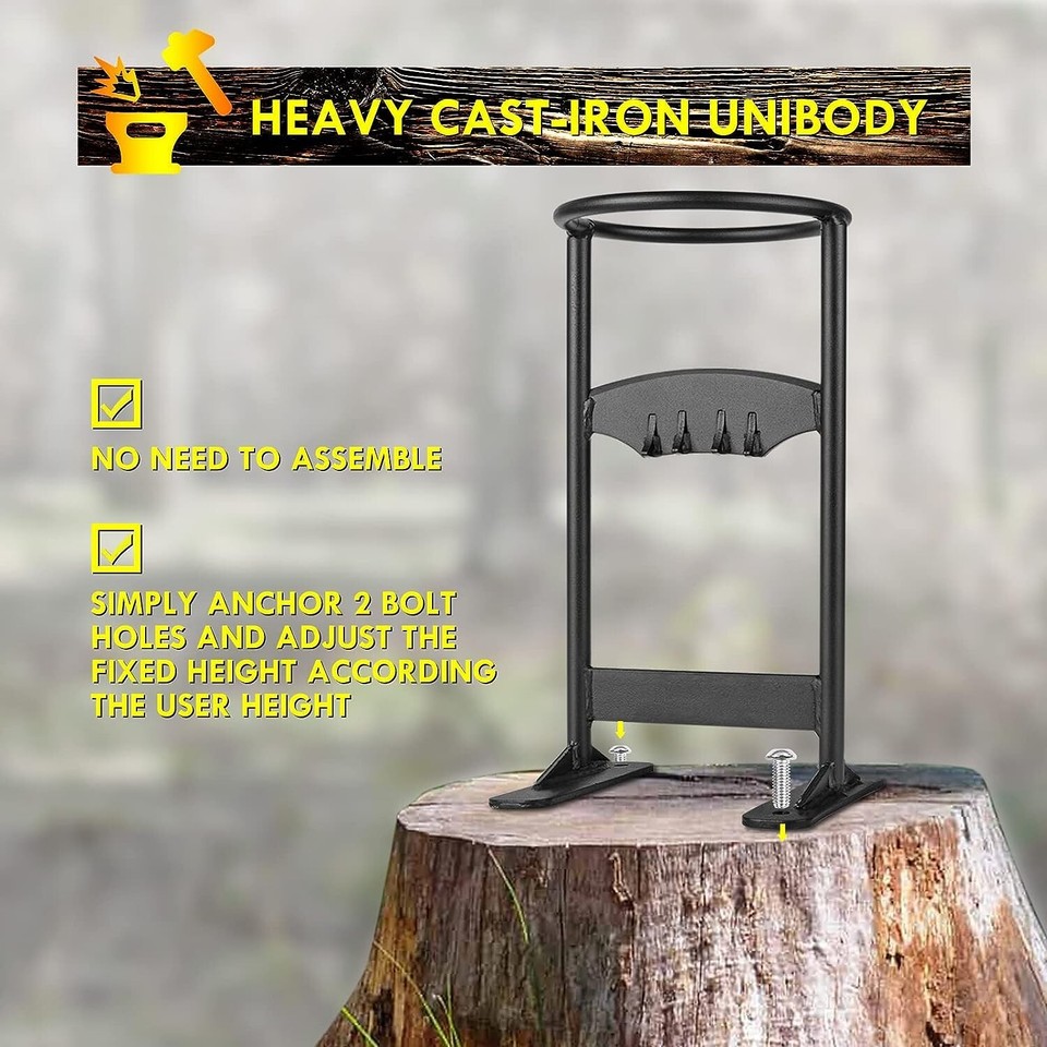 SHARPAI Kindling Splitter for Wood LARGE Cast Iron Portable Log Hand ...