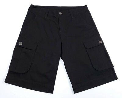 True Religion Brand Jeans Men's 32 Black Utility Cargo Shorts