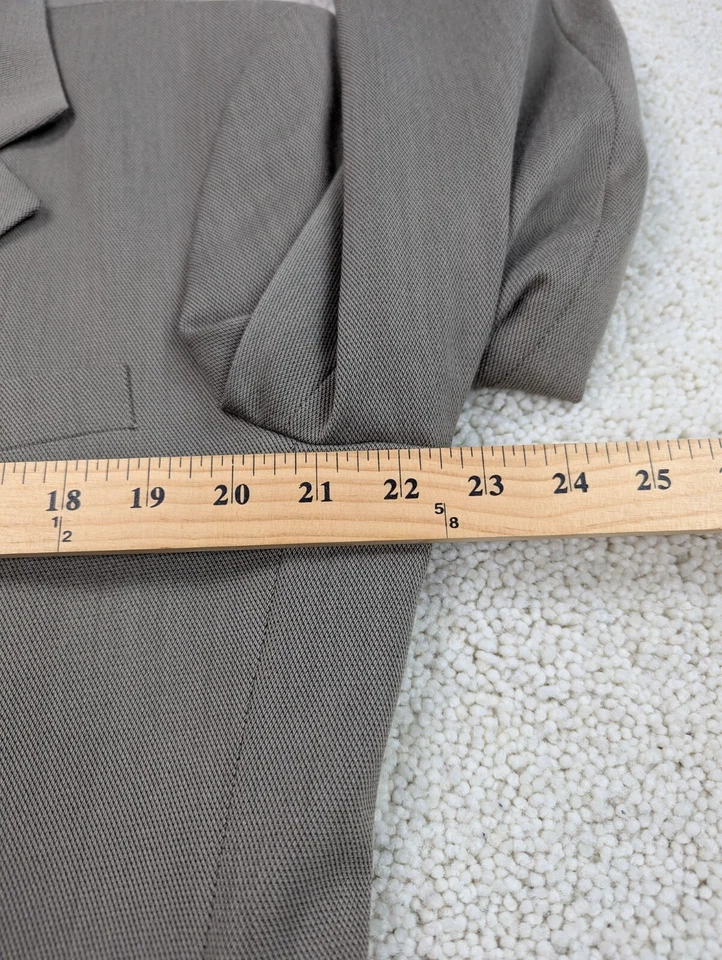 Traje Para Hombre 42R 34x28 Lana Tostada Haggar Vintage 2 Piezas Chaqueta Pantalones 3 Botones EE. UU. Foto 3 de 4