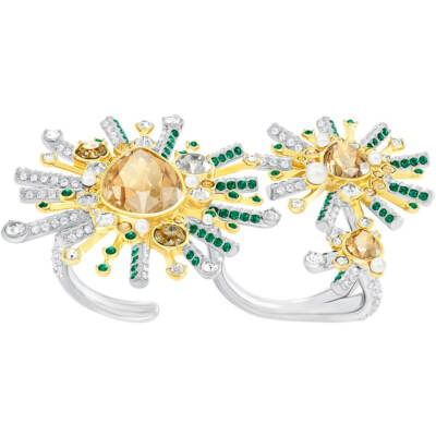 Swarovski Highness Double Ring Cocktail Statement Size 55+58 #5302466 NIB $349
