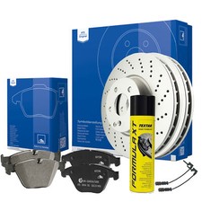 ATE Bremsensatz GELOCHT +  WK Mercedes C-Klasse W203 CLK  345mm VORN Reiniger