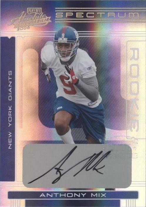2006 Playoff Absolute Memorabilia - Rookie Anthony Mix #174 Spectrum ...