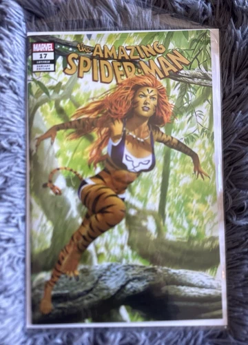 The Amazing Spider-Man # 17 (Marvel 2019) Mike Mayhew Exclusive Variant Tigra NM