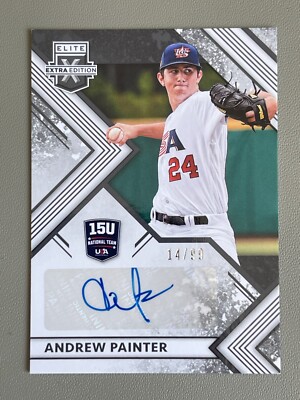 Andrew Painter 2018 Panini Elite Extra Edition first ever autograph #15U-AP /99