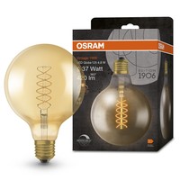 Osram Led Vintage E27 GlüHlampe Globe 125 Gold Dimmbar 4,8 Wie 37W