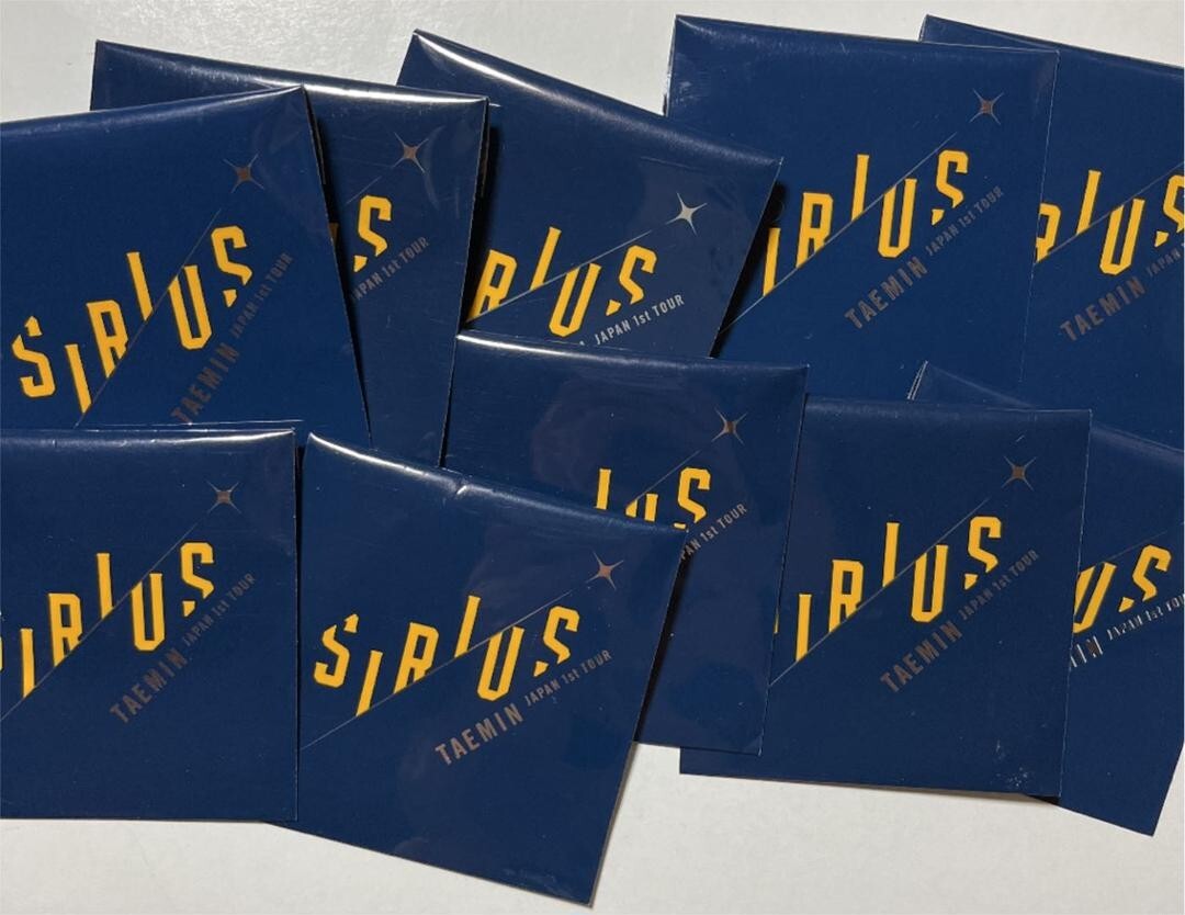 TAEMIN JaPaN 1st LIVE TOUR SIRIUS Pin Badge Complete 10 set SHINee