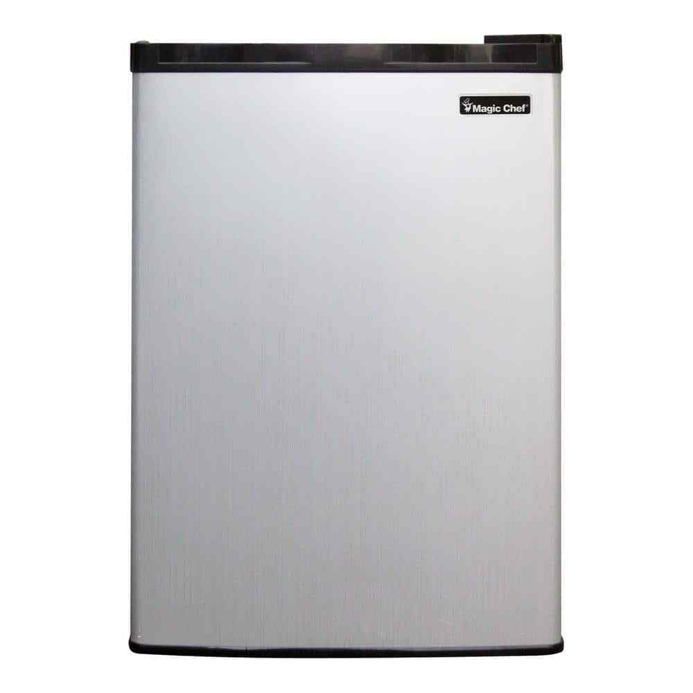 Magic Chef Mini Fridge Stainless with Reversible Door