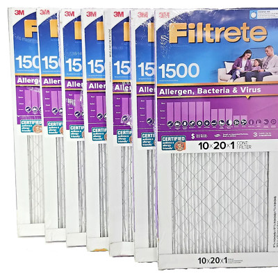 3M Filtrete Healthy Living Ultra Allergen 10x20x1 1500 MPR Filter 6 pack