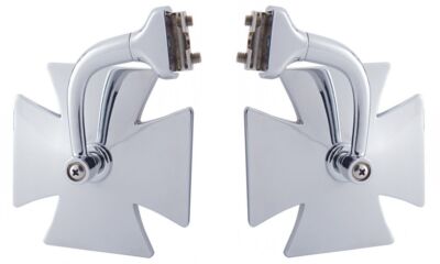 アクセサリー Maltese Cross Door Peep Mirror used Maltese Cross Curved Short Arm Door Mount Peep Mirror Hot Rat