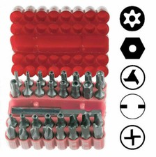 New  33pc Security Tamper Proof Bit Set Torq ...