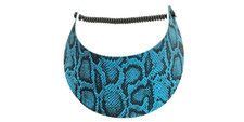 PICKLEBALL MARKETPLACE - Fabric Foam Sun Visor For Women - "Snake Skin"