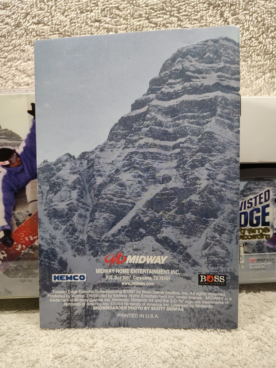 Twisted Edge Extreme Snowboarding - (N64, 1998) *VGC w/ Manual