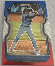 2021 Prizm Baseball Cavan Biggio Toronto Blue Jays Red White & Blue Prizm #155