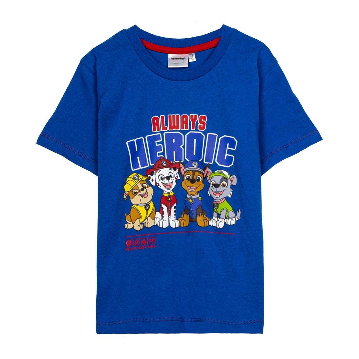 Maglietta a maniche corte Paw Patrol Blu Ragazzi