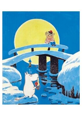 Moomin Tove 100 Greeting Card With Envelope and Aluminium Magnet Troll Karto for sale online