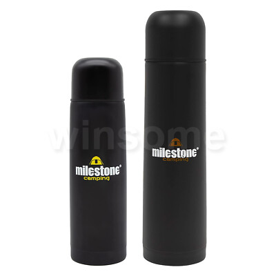 Edelstahl Isolierte Vakuum Reise Tee/Kaffee Thermoskanne Flasche Schwarz
