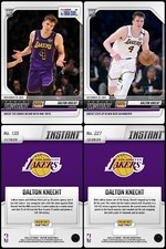 (2) 2024-25 Panini Instant Dalton Knecht ROOKIE CARD SP Lakers #135 & #227 RC 🔥