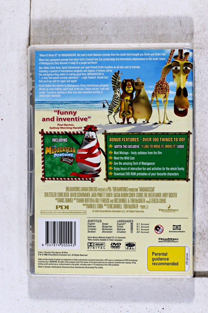 Madagascar (DVD 2005) 9337874000043 | eBay UK
