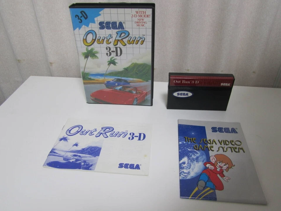 1988 SEGA MASTER SYSTEM OUT RUN 3D RETRO GAME CARTRIDGE Used F/S - Image 4 of 4