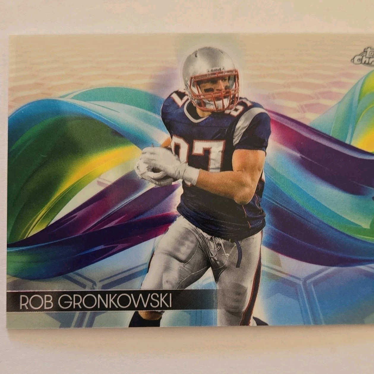 2024 Topps Chrome Helix Insert Rob Gronkowski #H-4 New England Patriots Football