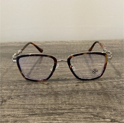 Chrome Hearts 9159 Square Tortoise Brown Full Rim Frames 62-16-143 