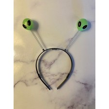 Green Alien Antenna Headband Martian Space Costume Accessory Boppers