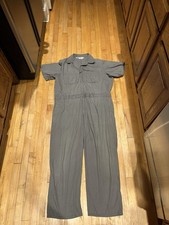 Walls Master Made Coveralls Mens 50 Regular Gray Workwear Mechanic Jumpsuit USA