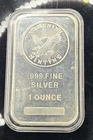 Sunshine Minting 1 oz Silver Bar .999 Fine Silver Bullion Bar Precious Metal