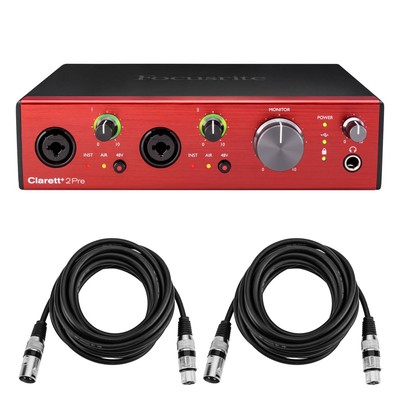 Focusrite Clarett+ 2Pre 8-Ch 10-In/4-Out Audio Interface, S/W Suite for PC  Mac