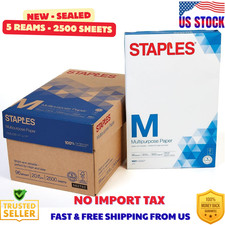 Staples 11" x 17" Multipurpose Paper, 20 lbs., 96 Brightness, 500/Ream, 5 Reams